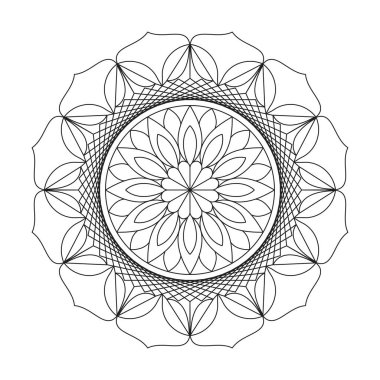 kdp kitap içi için Mandala boyama kitabı sayfası