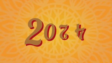 Mutlu yıllar 2024 Animasyon Arkaplanı