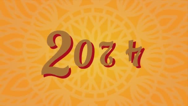 Feliz Año Nuevo 2024 Fondo Animación — Vídeos de Stock