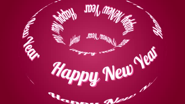 Šťastný Nový Rok Zbarvení Animace Pozadí — Stock video