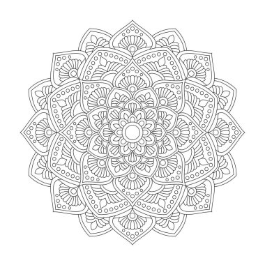 Serene sunburst yetişkin mandala boyama kitap sayfası kdp kitap iç için