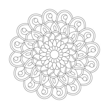 Kdp içeriği için Mandala Rüya Yakalayıcı yetişkin boyama kitabı sayfası