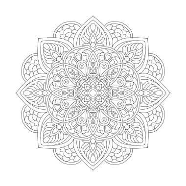 Kdp Kitap İçi için Soyut Yaratıcılık Mandala Renklendirme Kitabı Sayfası