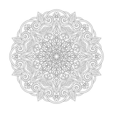 kdp Kitap İçi için Etnik İlişki Mandala Renklendirme Kitabı Sayfası