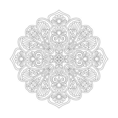 Kdp Kitap İçi için Etnik Yaratıcılık Mandala Renklendirme Kitabı Sayfası