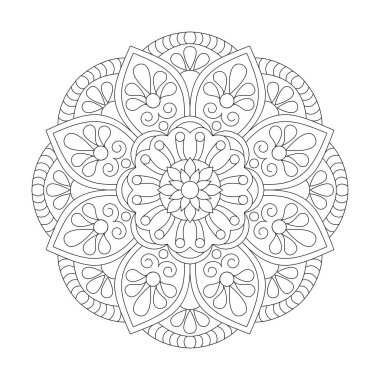 Benzersiz tasarımı olan süs mandala desenleri.