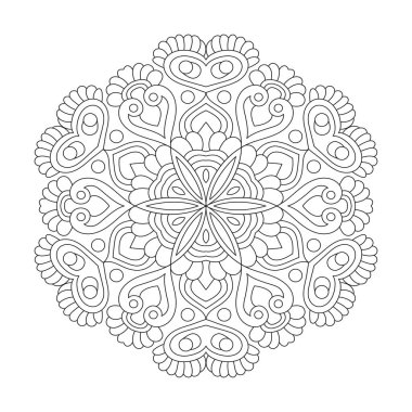 Kdp Kitap İçi için basitlik Çiçek Mandala Renklendirme Kitabı Sayfası