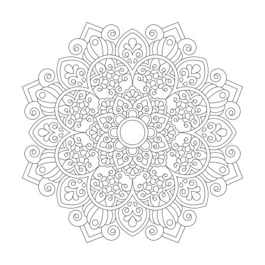 Kdp Kitap İçi için Kutsal Joy Mandala Renklendirme Kitabı Sayfası