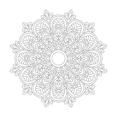 kdp kitap içi için Tranquil Dokuları mandala boyama kitabı sayfası