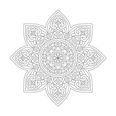 kdp Kitap İçi için Enerji Süslemeleri Mandala Renklendirme Kitabı Sayfası