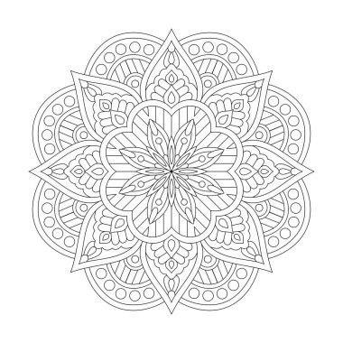 kdp Kitap İçi için Mistik Mucizeler Mandala Renklendirme Kitabı Sayfası