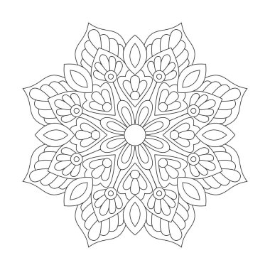 kdp Kitap İçi için Kozmik Kanvas Mandala Renklendirme Kitabı Sayfası