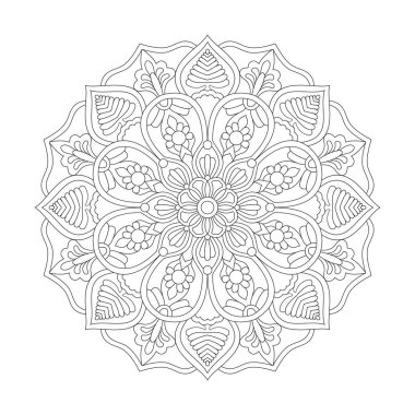 Kdp Kitap İçi İçin Neşeli Çocuklar Mandala Boyama Kitabı Sayfası