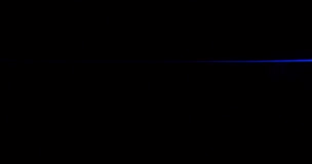 Anamorfní Světlice Bokeh Light Leak Překryl Černé Pozadí Prostorové Optické — Stock video