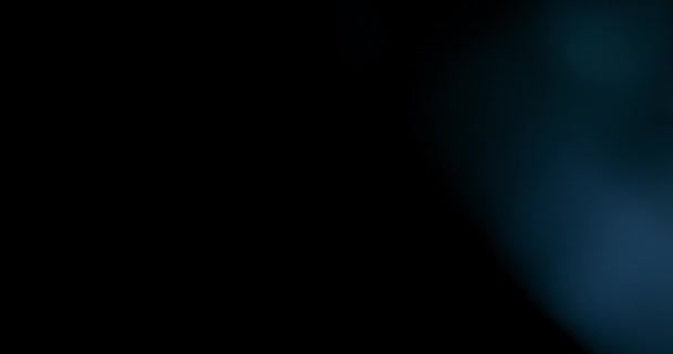 Superposición Bengala Lente Blanca Sobre Fondo Negro Prisma Óptico Esférico — Vídeos de Stock