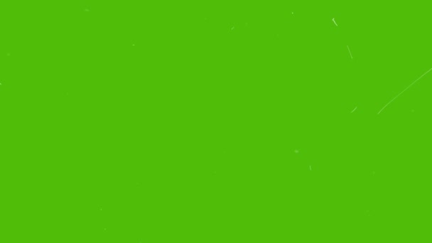 Toz Çizikler Yeşil Ekran Örtüsü Etkisi Yapıyor Eski Film Grunge — Stok video