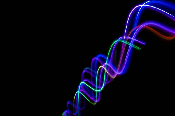 Neon Design Elementen Licht Gloeien Flash Technologie Abstracte Achtergrond Breukverlichting — Stockfoto