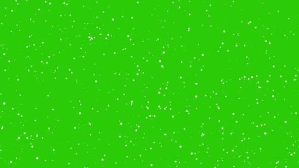 Kar Fırtınası Yeşil Ekranı Örtüyor Kış Yan Rüzgar Etkisiyle Yavaşça — Stok video