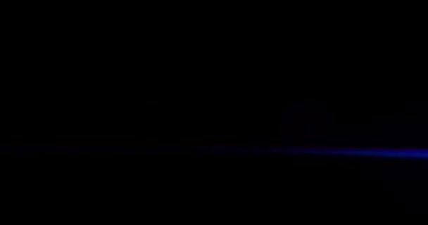 无定形镜头照明弹覆盖在黑色背景上 Bokeh光疏松球面光学抽象视觉效果 高质量的4K镜头 — 图库视频影像