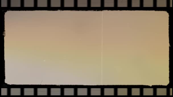 Retro Vintage Effect Beschadigde Film Frame Overlay Dynamisch Rollend 16Mm — Stockvideo