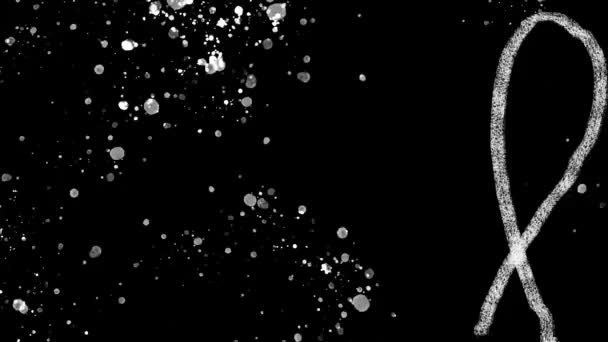 Old Damaged Abstract Grunge Surface Black Background Retro Vintage Effect — Vídeo de Stock