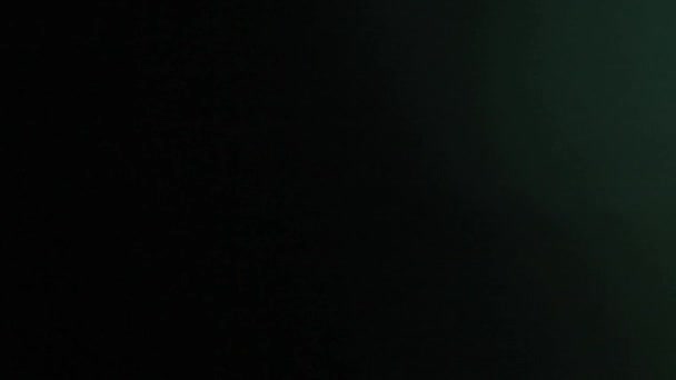 Elegante Brillamento Della Lente Sovrapposizione Light Leak Sfondo Nero Prisma — Video Stock