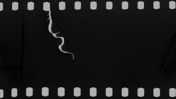 Retro Effet Vintage Film Endommagé Cadre Superposition Rouleau Dynamique 16Mm — Video