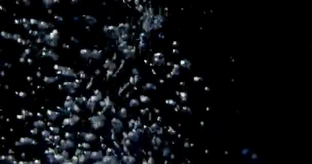 Blasen Mineralwasser Zeitlupe Hochwertiges Filmmaterial — Stockvideo