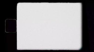 Retro Film Kenarları Etkisi Gerçekçi Sinema Hareketi Örtüsü. Yüksek kalite 4k görüntü