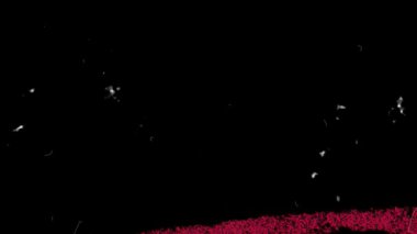 Doodle noise, dust and grain on old damaged film surface. Dynamic film rolling effect. 16mm, 35mm tape texture. Retro vintage effect of overexposed strips. 4K footage.