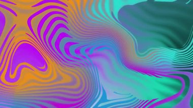 Holografik Gradyan Döngüsü Yavaş Hareket Özeti Arkaplanı. Yüksek kalite 4k görüntü