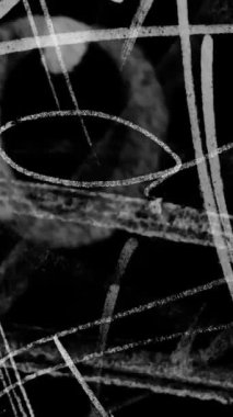 Grunge 'un geçmişi. Kara arka planda karalama fırçası geçiş çizikleri. Yüksek kalite 4k görüntü