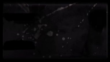 Eski film yanıkları ve toz çizikleri, Grunge tarzı tahıl dokusu. Gerçek film taraması. Yüksek kalite 4k görüntü