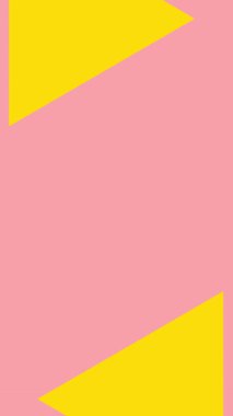 Bu tasarım, yaratıcı kullanım için ideal, karşıt pembe ve sarı blokların canlı geometrik desenini sergiliyor.