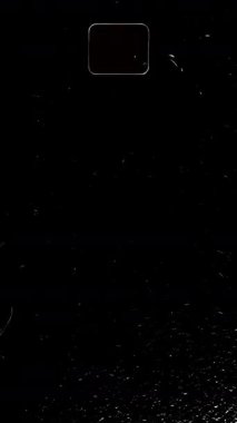 Retro doku örtüsü. Gürültülü Vintage Film Grunge Gürültü Efekti dikey makarası. Yüksek kalite 4k görüntü