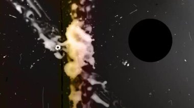 Sinematik Film Hasarı Flaş 'ı Tahıl, Kusur ve ışık sızıntısıyla kaplıyor. Yüksek kalite 4k görüntü