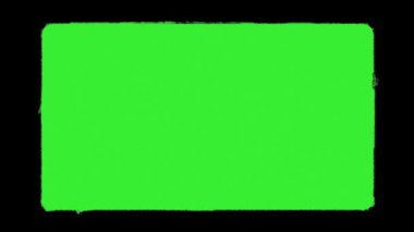 Yeşil ekran Eski TV efekti statik gürültü, bozulma ve VHS paraziti. Yüksek kalite 4k görüntü