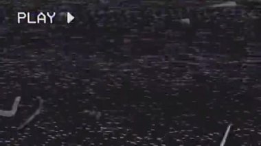 Dijital piksel arızası TV sinyalinin gürültülü grunge fırçasına zarar verdi. Yüksek kalite 4k görüntü