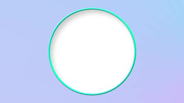 Yaratıcı Kullanım Tasarımı için Güzel Gradyan Arkaplanına Karşı Minimalist Dairesel Çerçeve Seti. Yüksek kalite 4k görüntü