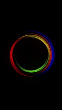 Çok renkli daireler animasyon teknolojisi arka plan koruyucusu. Yükleniyor, yükleniyor. Yüksek kalite 4k görüntü