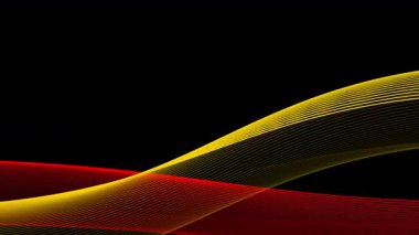 Fütürist Estetik Dalgalarla Pürüzsüz Akan Dijital Dalgalar. Yüksek kalite 4k görüntü