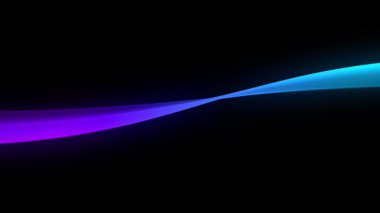 Soyut Dijital Çizgiler ve Dalgalar Bir Fütürist Efekt Oluşturuyor. Yüksek kalite 4k görüntü