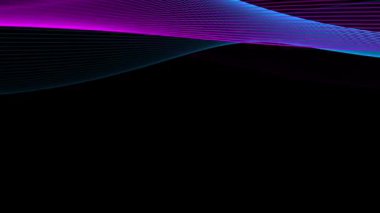 Parlayan Neon Çizgileri Yüksek Teknolojik Soyut Arkaplan Oluşturuyor. Yüksek kalite 4k görüntü