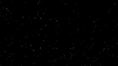 Gerçekçi Parçacık Kaplaması Düşsel Yavaş Hareket Eden Toz ve Işık Noktaları ile. Yüksek kalite 4k görüntü