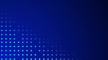 Fotokopi alanı ile dijital kare desenli geleceksel mavi teknoloji arkaplanı.