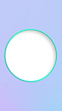Yaratıcı medya projeleri için ideal, güzel bir gradyan arka plana karşı canlı ve renkli bir dairesel çerçeve