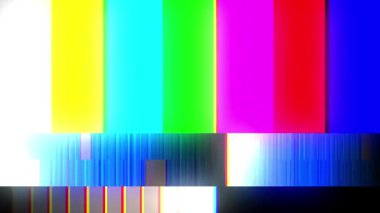 Çeşitli ortam uygulamaları için uygun arıza efektlerinin yanı sıra dijital gürültü gösteren canlı ve renkli çubuklar