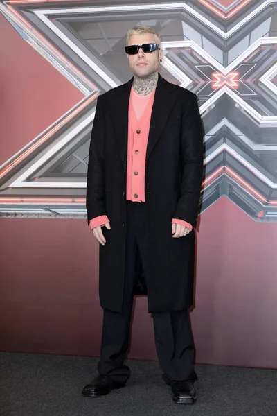 意大利 2022年12月6日 Singer Fedez出席在意大利米兰举行的论坛Assago举行的X Factor Italy Final新闻发布会 — 图库照片