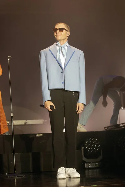 意大利 2023年5月3日 歌手Macklemore在意大利米兰阿尔卡特拉兹音乐会上的发言 — 图库照片