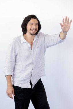 Venedik, İtalya - 31 Ağustos 2023 'te Venedik, İtalya' da düzenlenen 80. Venedik Uluslararası Film Festivali 'nde Adam Driver 